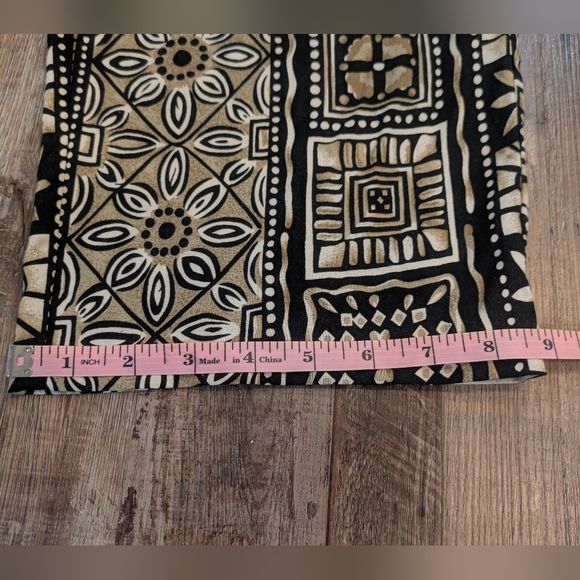 Vintage Boho Floral Beach 90s Pull On Elastic Waistband Pants Pockets Size M - Picture 8 of 12